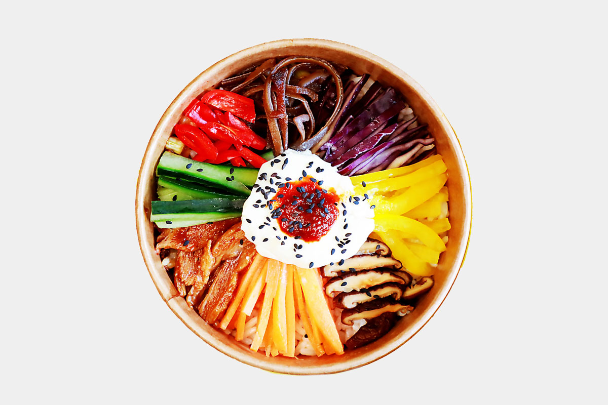 Korean Style Warm Rice Salad
